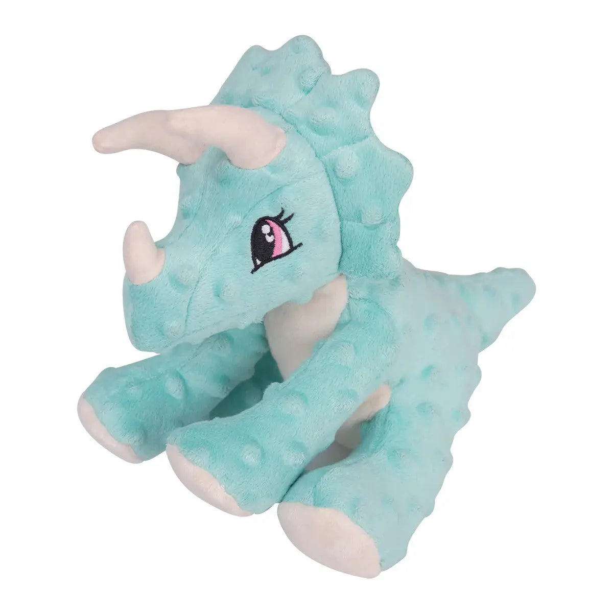 SnugArooz Talia the Triceratops Plush Dog Toy 8" SnugArooz