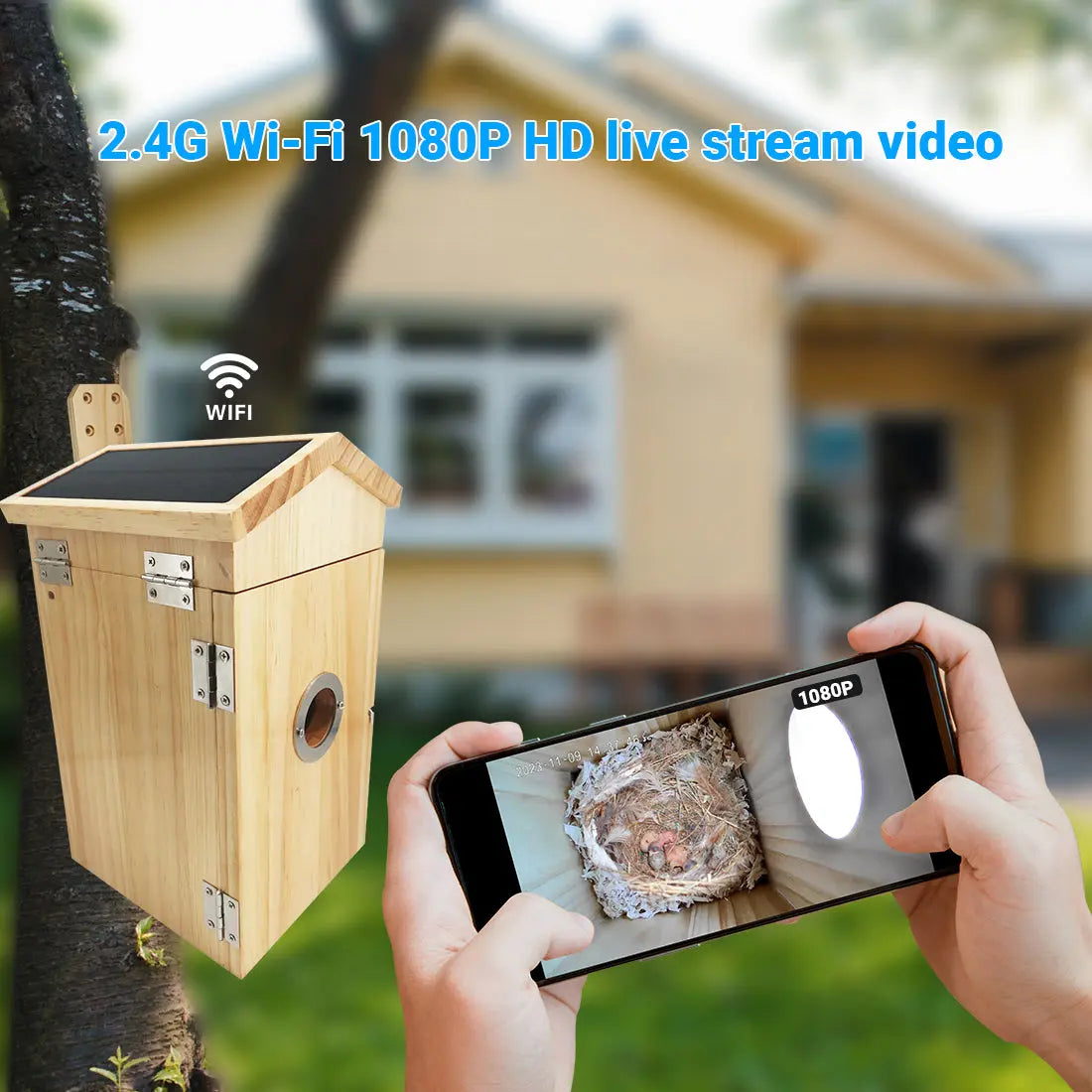 Talis-us Smart Bird Nesting House with WI-FI Camera Talis Us