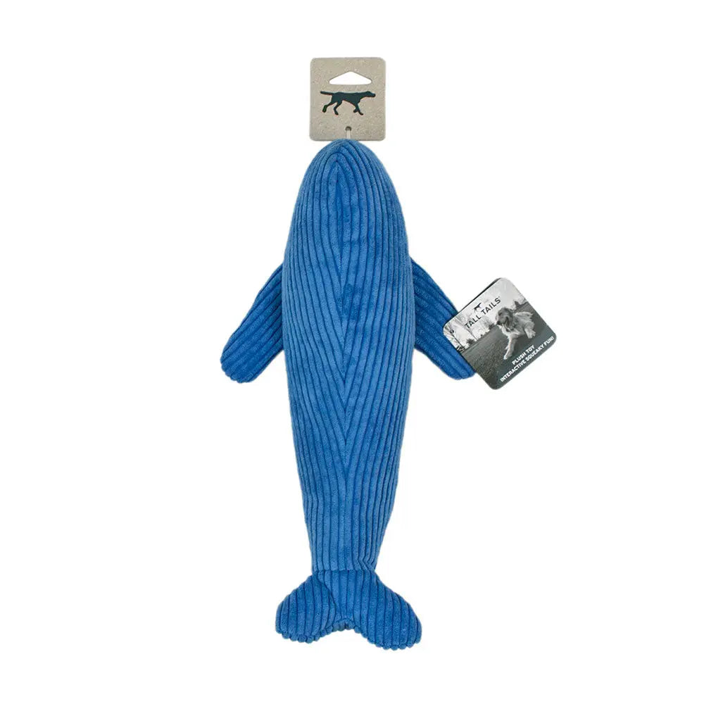 Tall Tails Whale With Squeaker Dog Toys, 12" Tall Tails