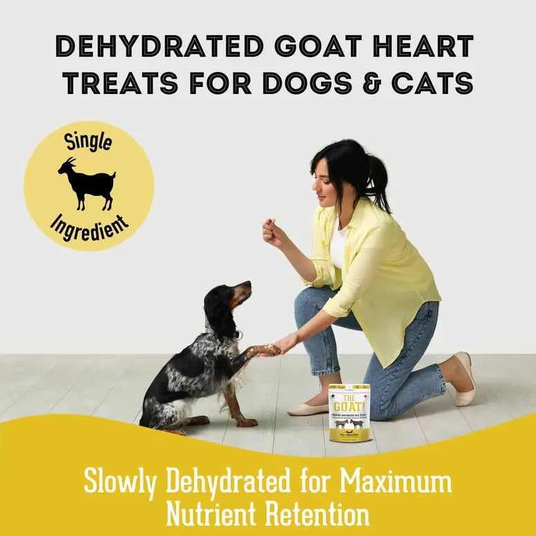 The Granville Island Dehydrated Protein Goat Heart Treat For Dogs 2.8 oz Granville