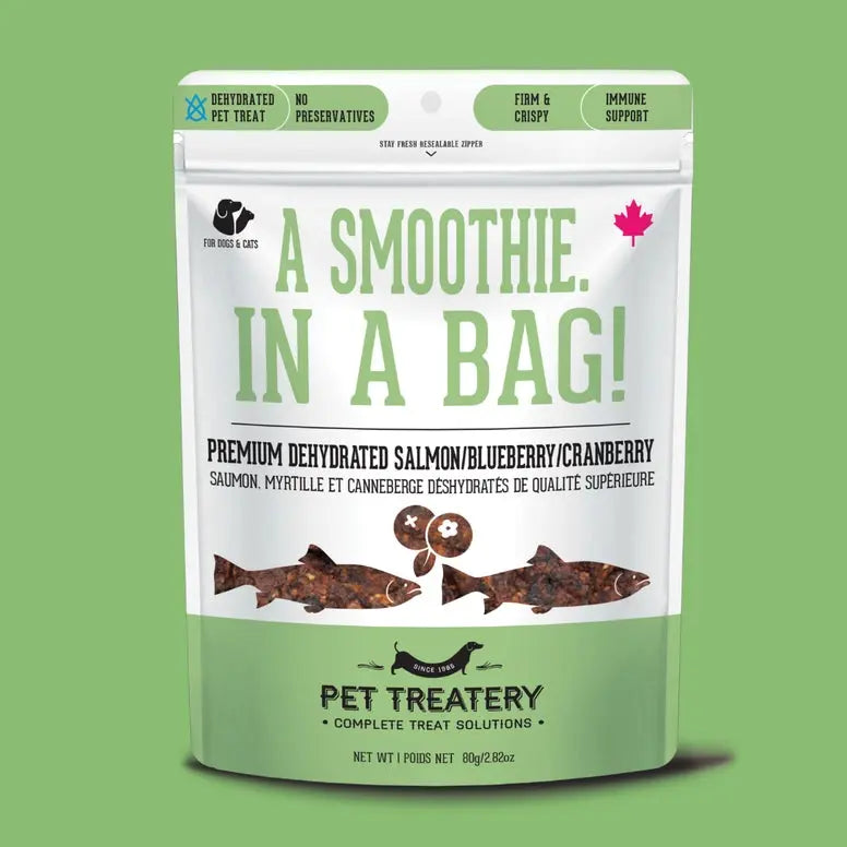 The Granville Island Salmon, Cranberry & Blueberry Dehydrated Pet Treat 2.82 oz Granville