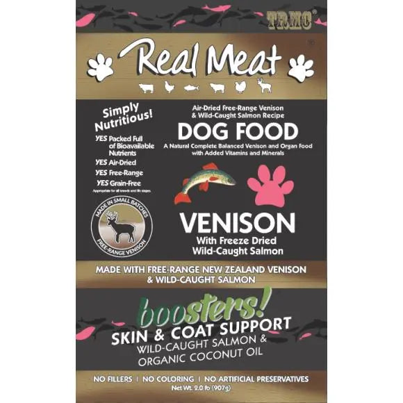 The Real Meat Company Air-Dried Venison with Salmon Dog Food 2lb Real Meat®