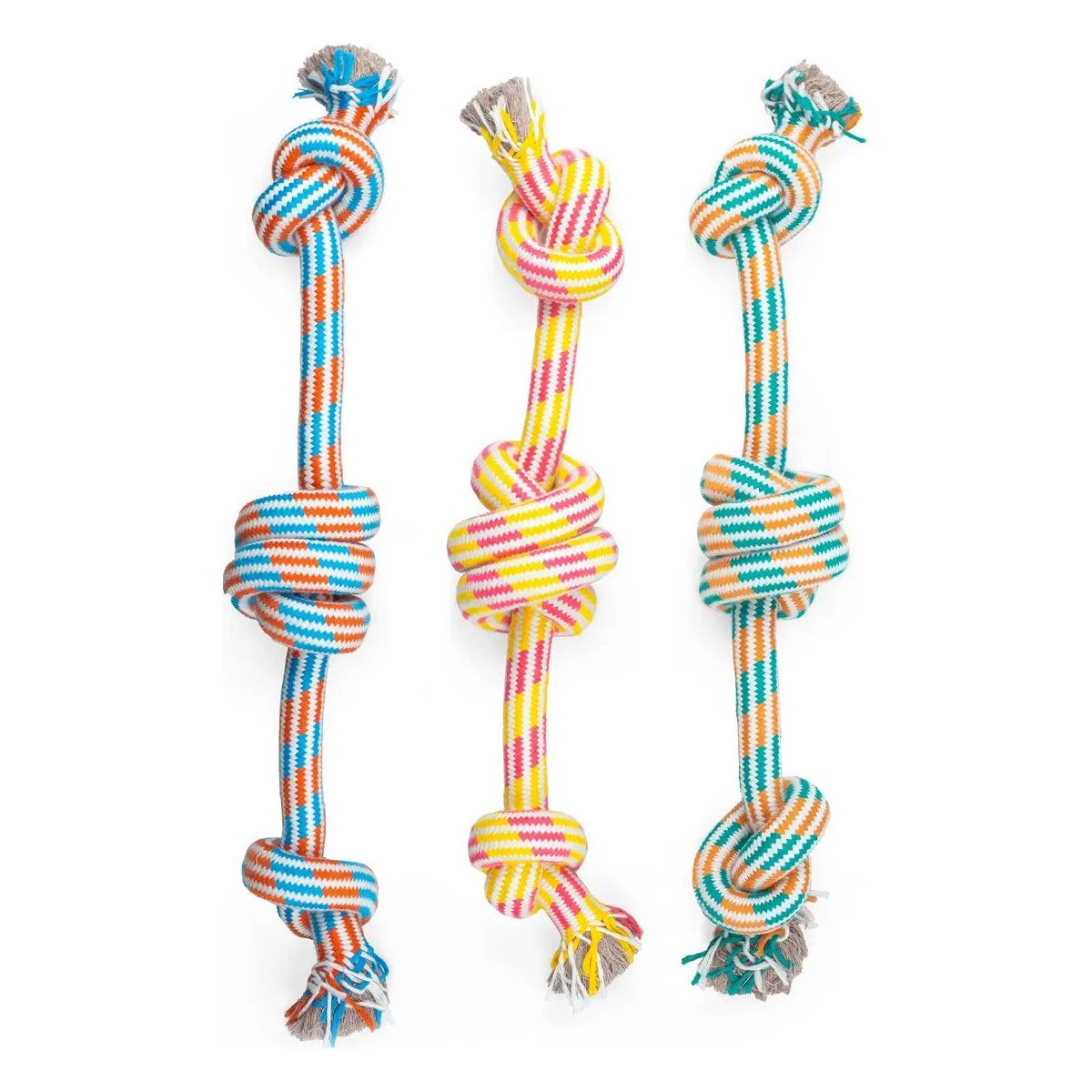 ThoozyPet 3-Knot Rope Dog Toy 25" ThoozyPet