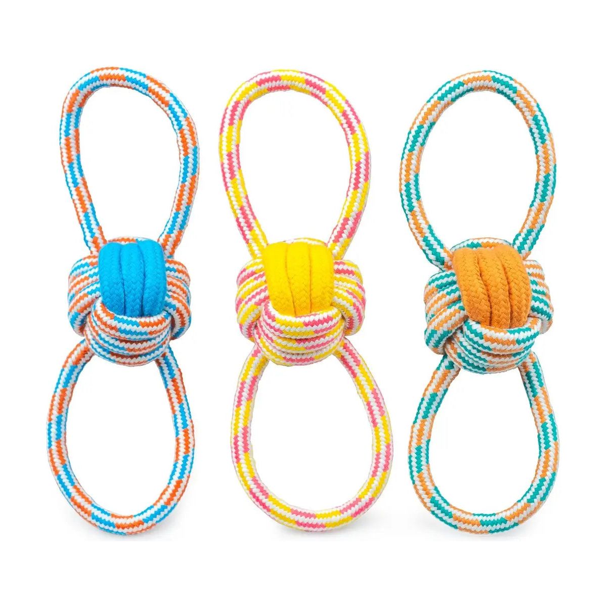 ThoozyPet Figure 8 Knot Ball Rope Dog Toy ThoozyPet