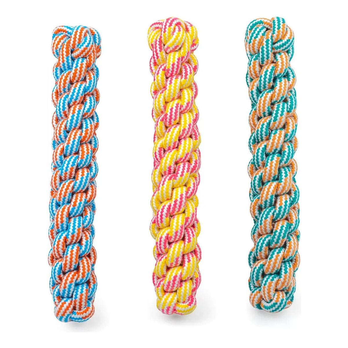 ThoozyPet Knotted Fetch Stick Rope Dog Toy 12.5" ThoozyPet