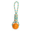 ThoozyPet Knotted Tug Rope Dog Toy with TPR Spike Ball 16" ThoozyPet