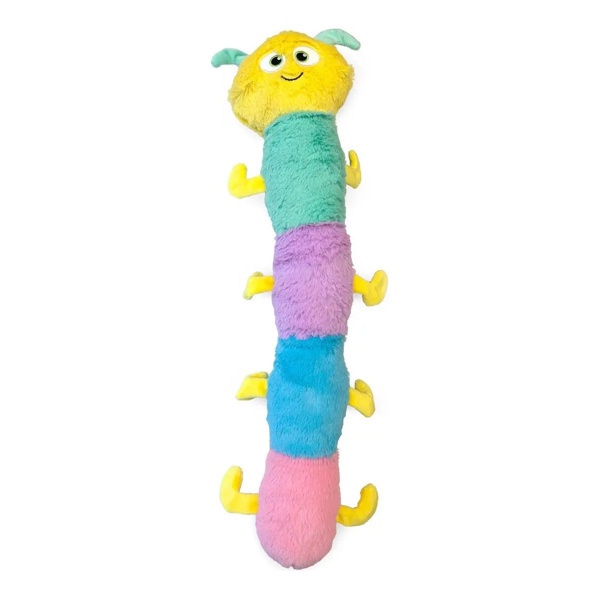 ThoozyPet Multi-Squeaker Caterpillar Plush Dog Toy 21" ThoozyPet