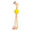 ThoozyPet Squid Tails Tug Rope Dog Toy with TPR Spike Ball 22" ThoozyPet