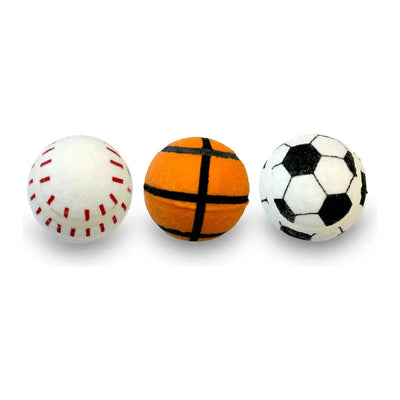 ThoozyPet Tennis Ball Assorted (Baseball / Basketball / Soccer) Fetch Dog Toy 2.5" ThoozyPet