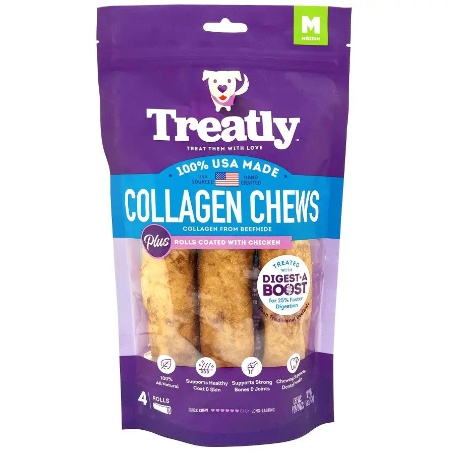 Treatly Collagen Chew Rolls Dog Treats Treatly