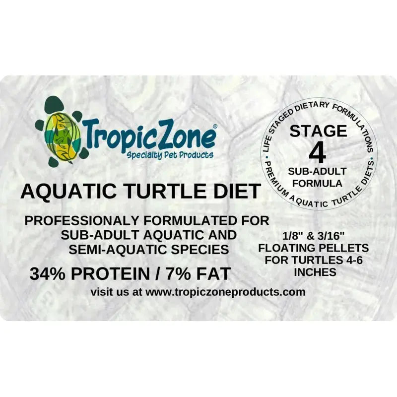 TropicZone Aquatic Turtle Diet Stage-4 Sub-Adult Formula TropicZone