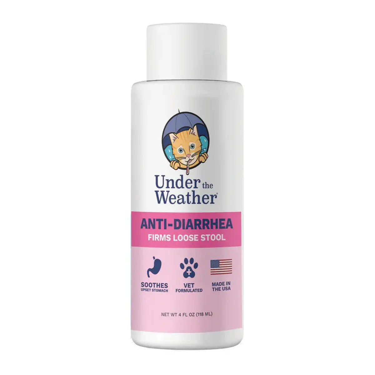 Under the Weather Anti-Diarrhea Liquid for Cats 4oz Under the Weather