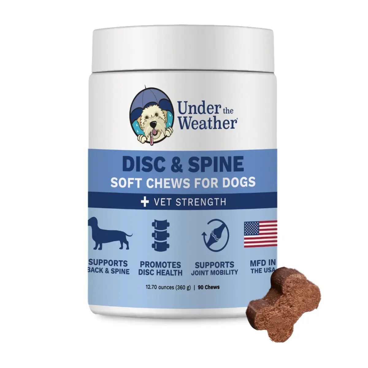 Under the Weather Disc & Spine Soft Chew 60ct. Under the Weather