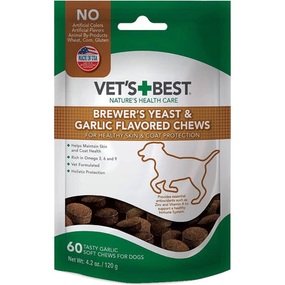 Vet's Best Brewers Yeast and Garlic Flavored Soft Chews for Dogs 60 ct Vet's Best