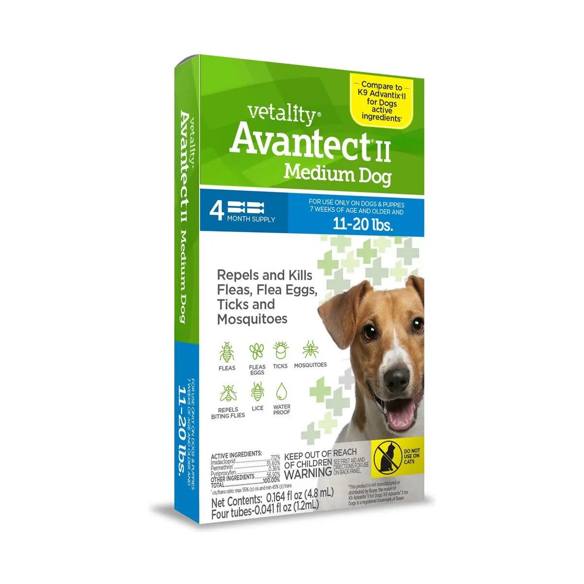 Vetality Avantect II Flea and Tick Collar for Dogs Vetality