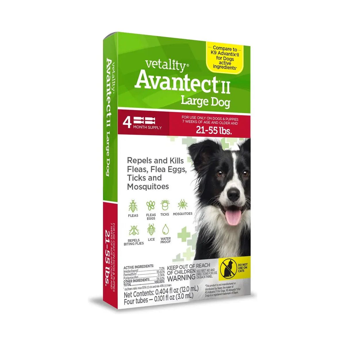 Vetality Avantect II Flea and Tick Collar for Dogs Vetality