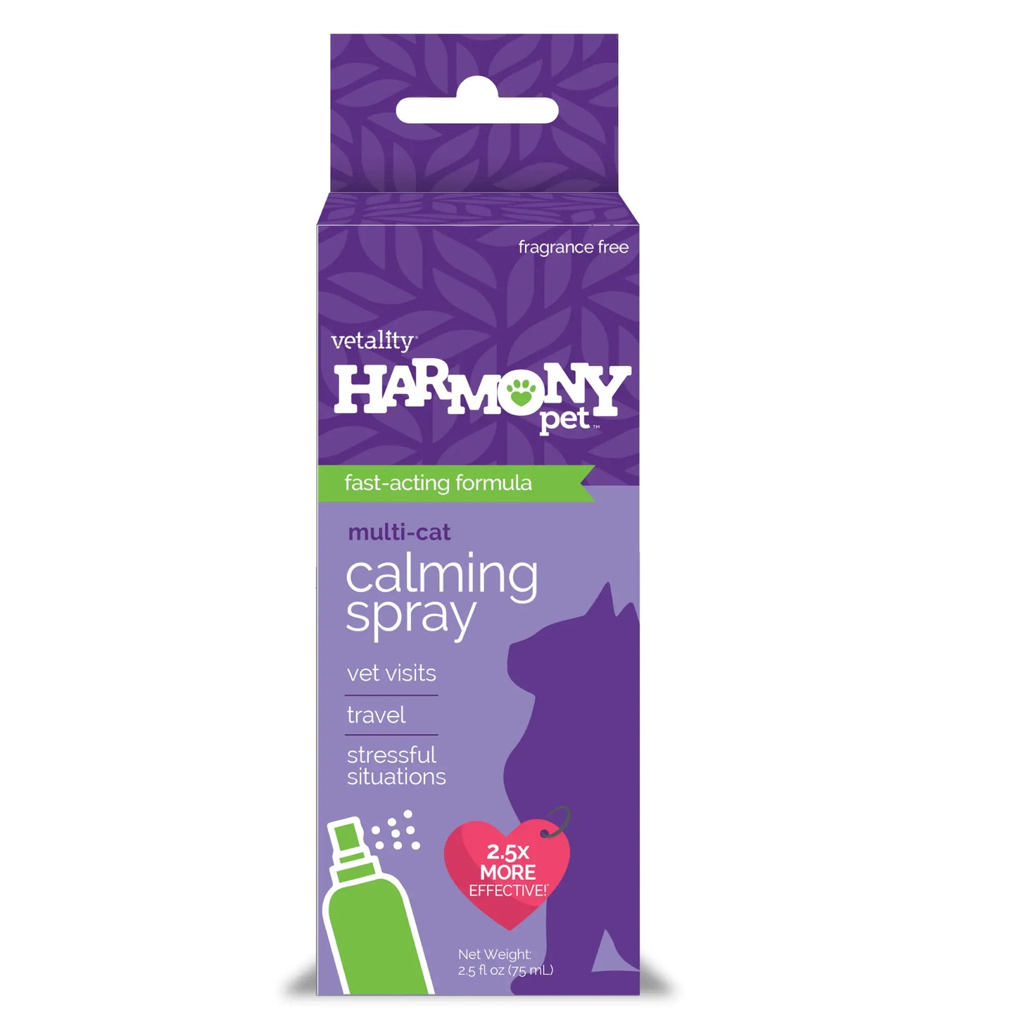 Vetality Harmony Pet Calming Spray for Cats 1.62 fl oz Vetality