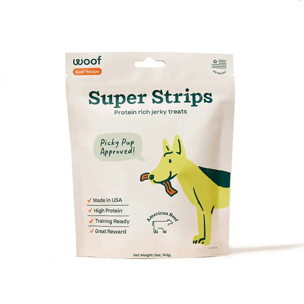 WOOF Super Strips Protein-Rich Dog Treats Woof Pet