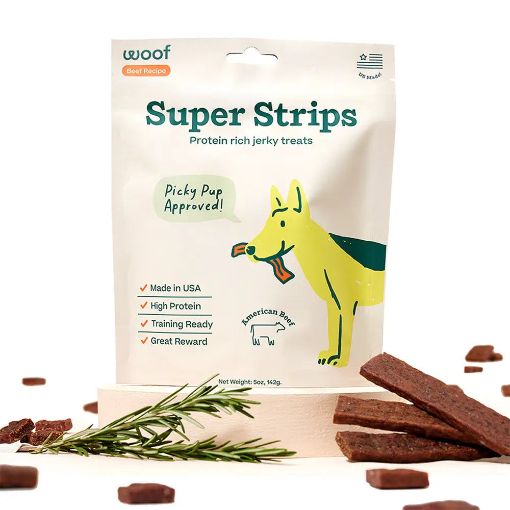 WOOF Super Strips Protein-Rich Dog Treats Woof Pet