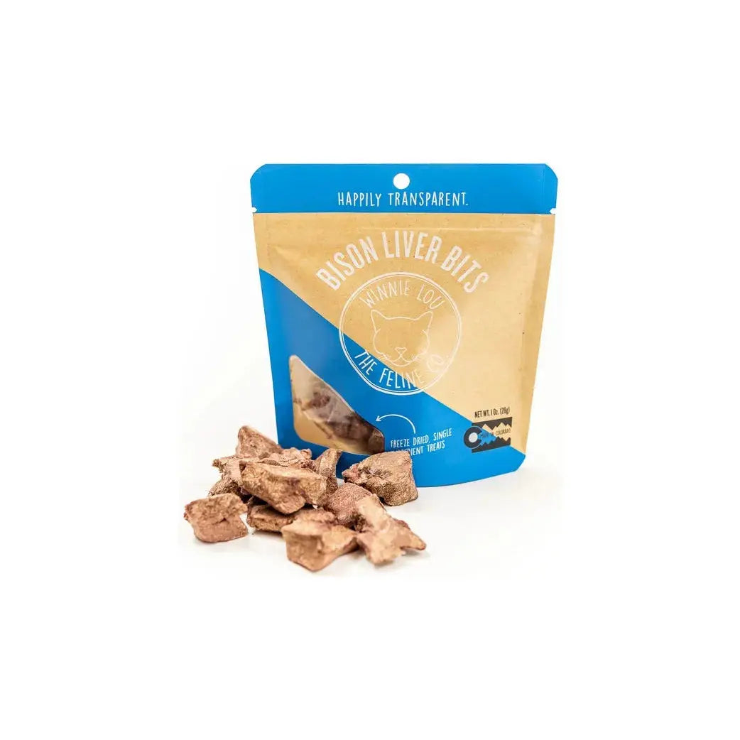 Winnie Lou Bison Liver Bits Cat Treats 1 oz. Winnie Lou