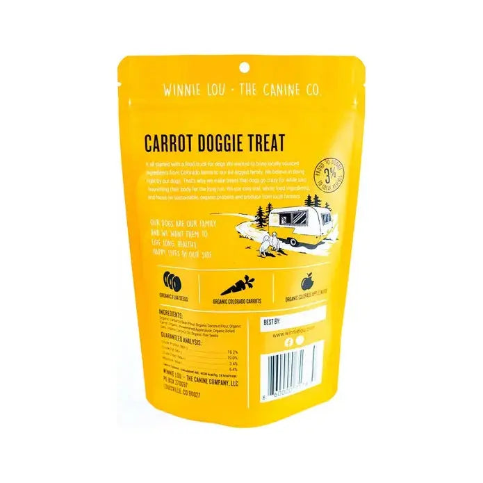 Winnie Lou Carrot Doggie Dog Treats 4 oz. Winnie Lou