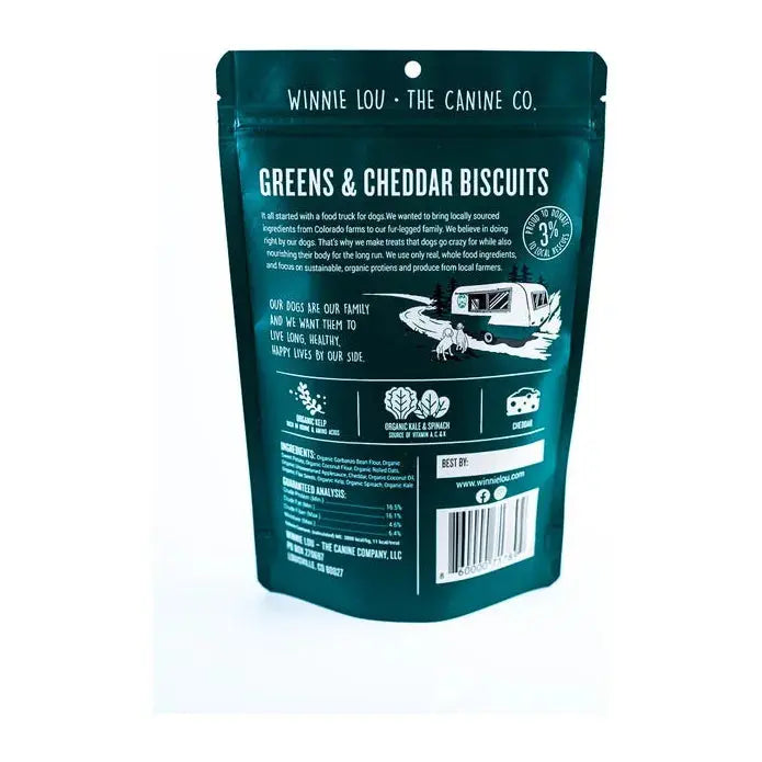 Winnie Lou Greens & Cheddar Pretzels Dog Treats 4 oz Winnie Lou