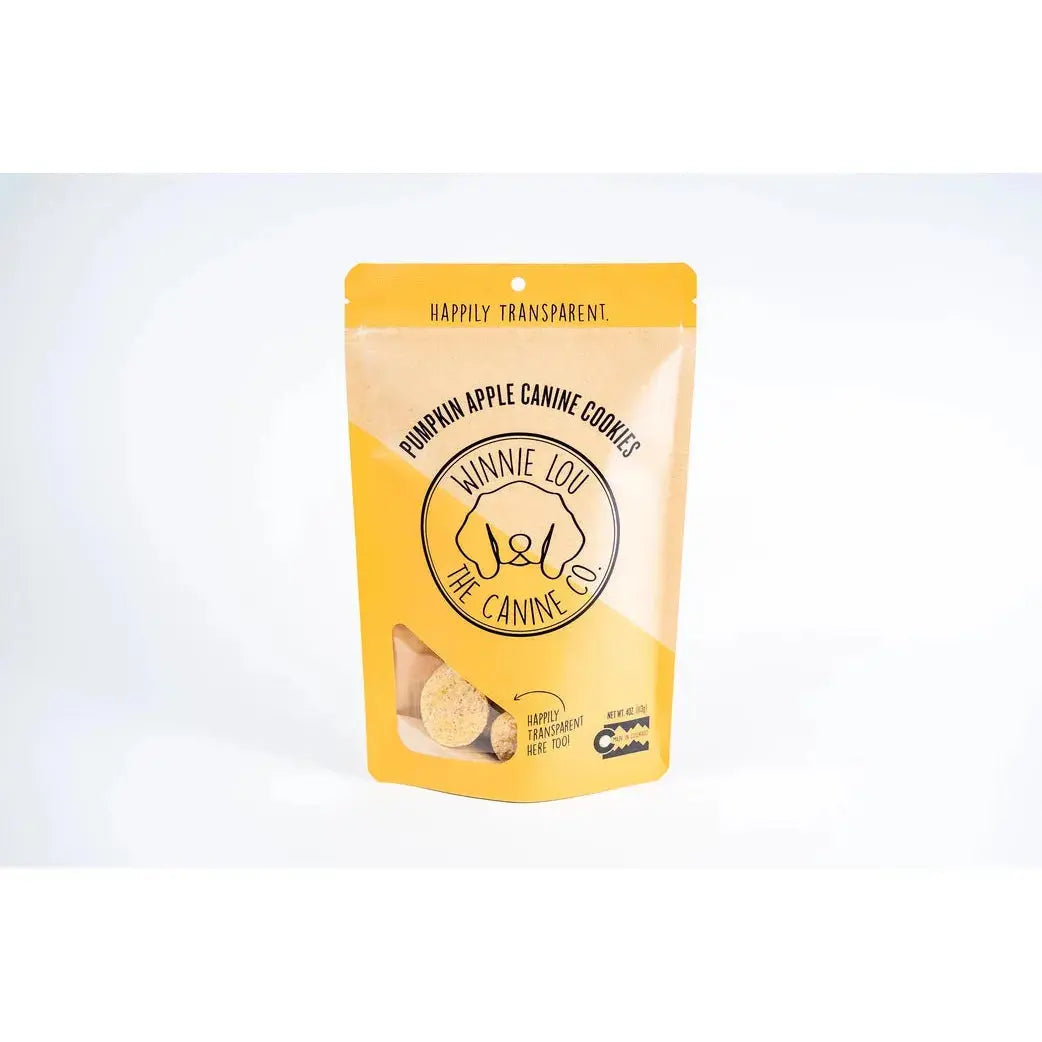 Winnie Lou Pumpkin Apple Canine Cookies Dog Treats 4 oz. Winnie Lou