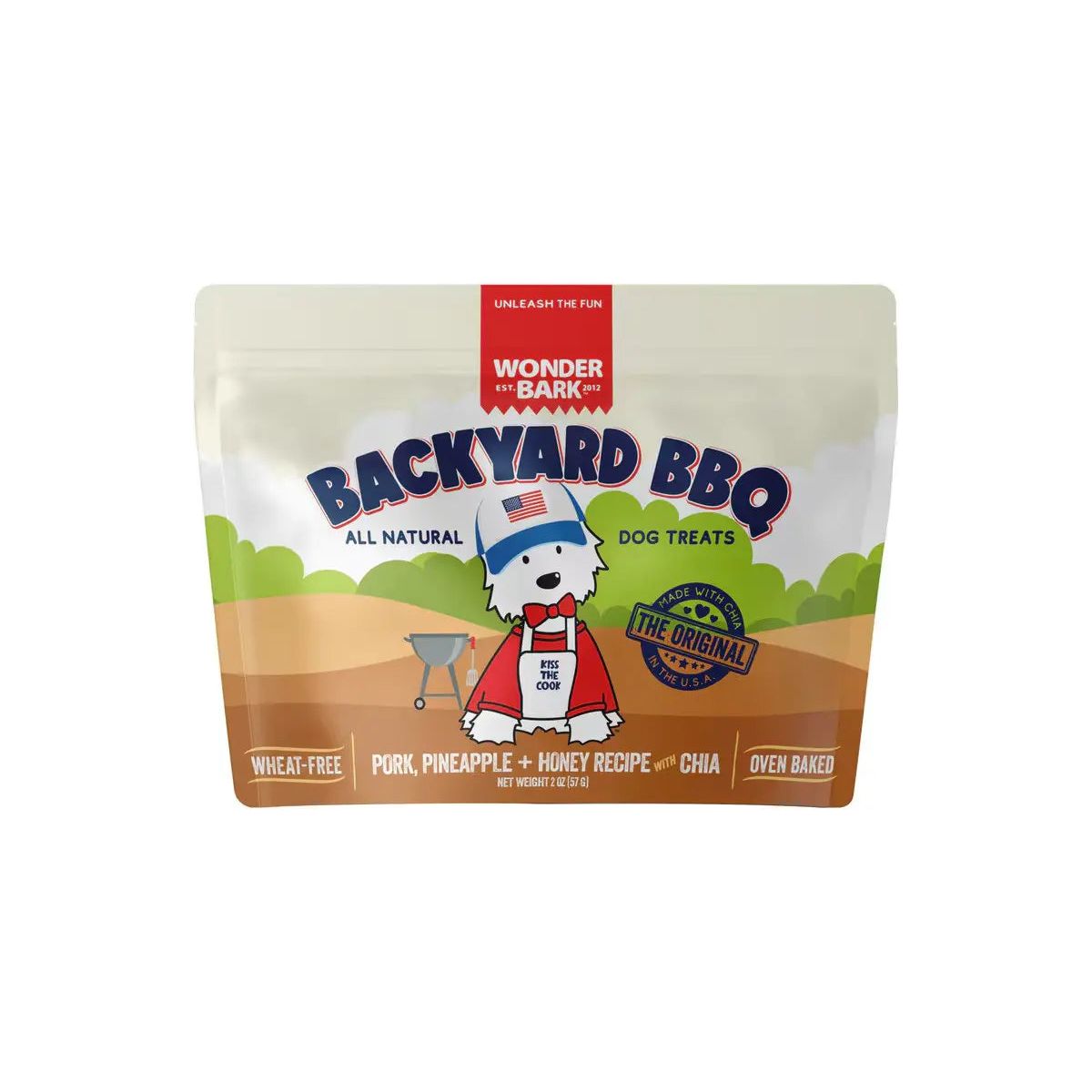 Wonder Bark Wonder Dog Treat Bite Backyard BBQ 2oz. Wonder Bark