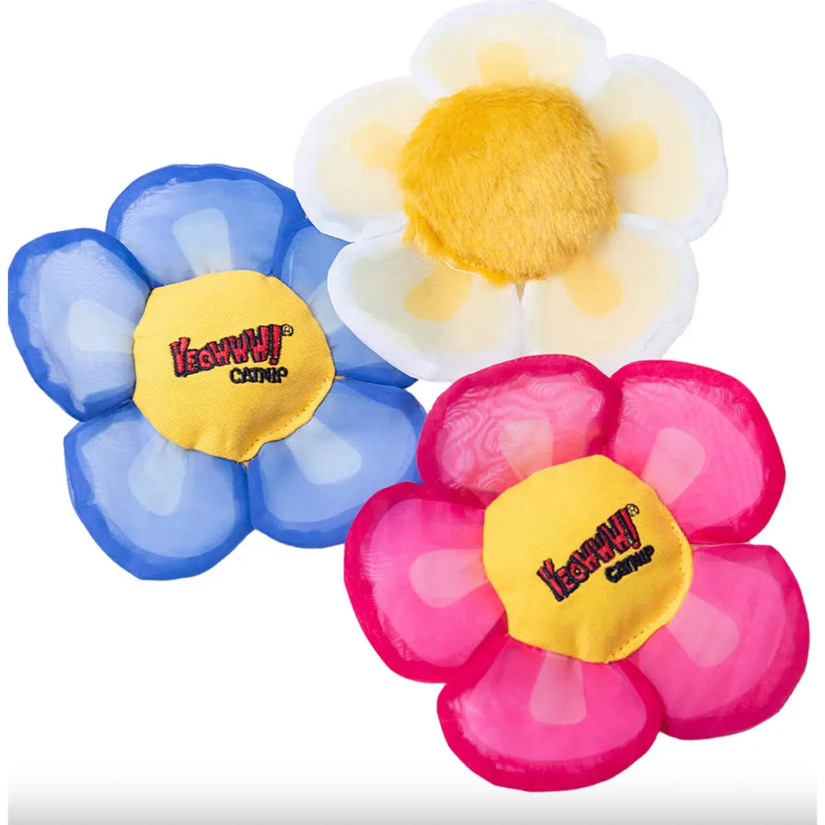 Yeowww! Catnip Daisy's Flower Tops Cat Toy Ducky World Yeowww!®