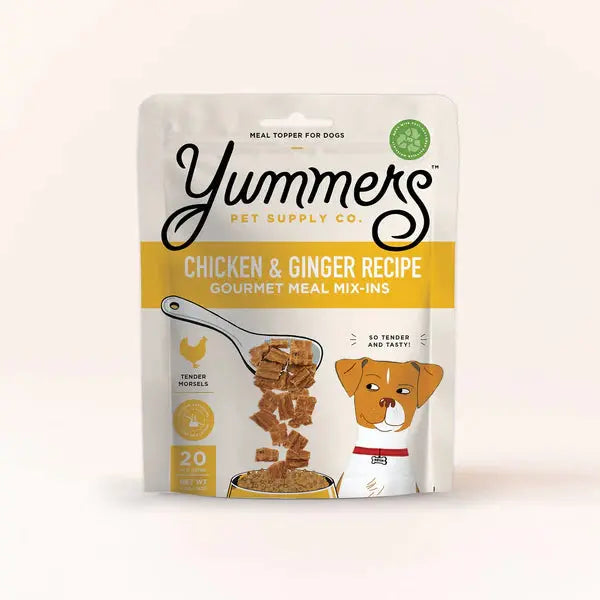 Yummers Chicken & Ginger Recipe Gourmet Meal Mix in for Dogs Food Topper, 5 oz. Yummers