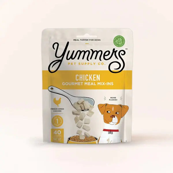 Yummers Freeze Dried Chicken Gourmet Meal Mix in for Dogs Food Topper, 2.5 oz. Yummers