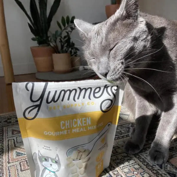 Yummers Freeze-dried Chicken Gourmet Meal Mix-in for Cats Food Topper 2.5 oz. Yummers