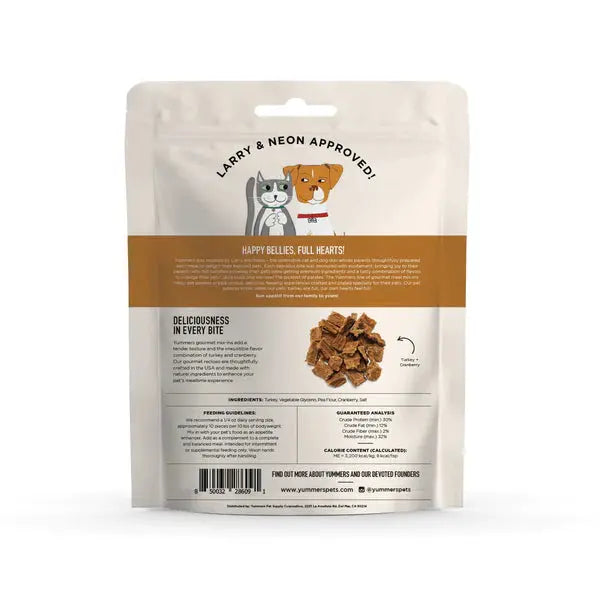 Yummers Turkey & Cranberry Recipe Gourmet Meal Mix in for Dogs Food Topper, 5 oz Yummers