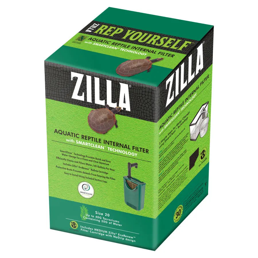 Zilla Aquatic Reptile Internal Filter with SmartClean™ Technology Zilla