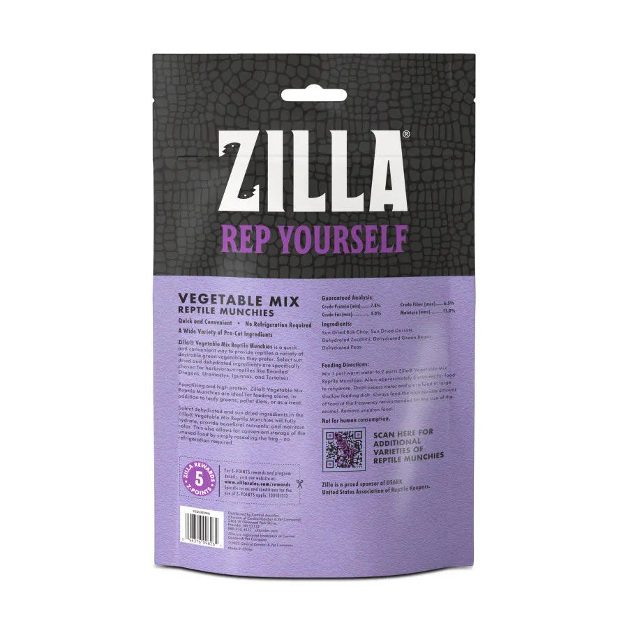 Zilla® Freeze Dried Munchies Vegetable Mix Reptile Food Zilla®