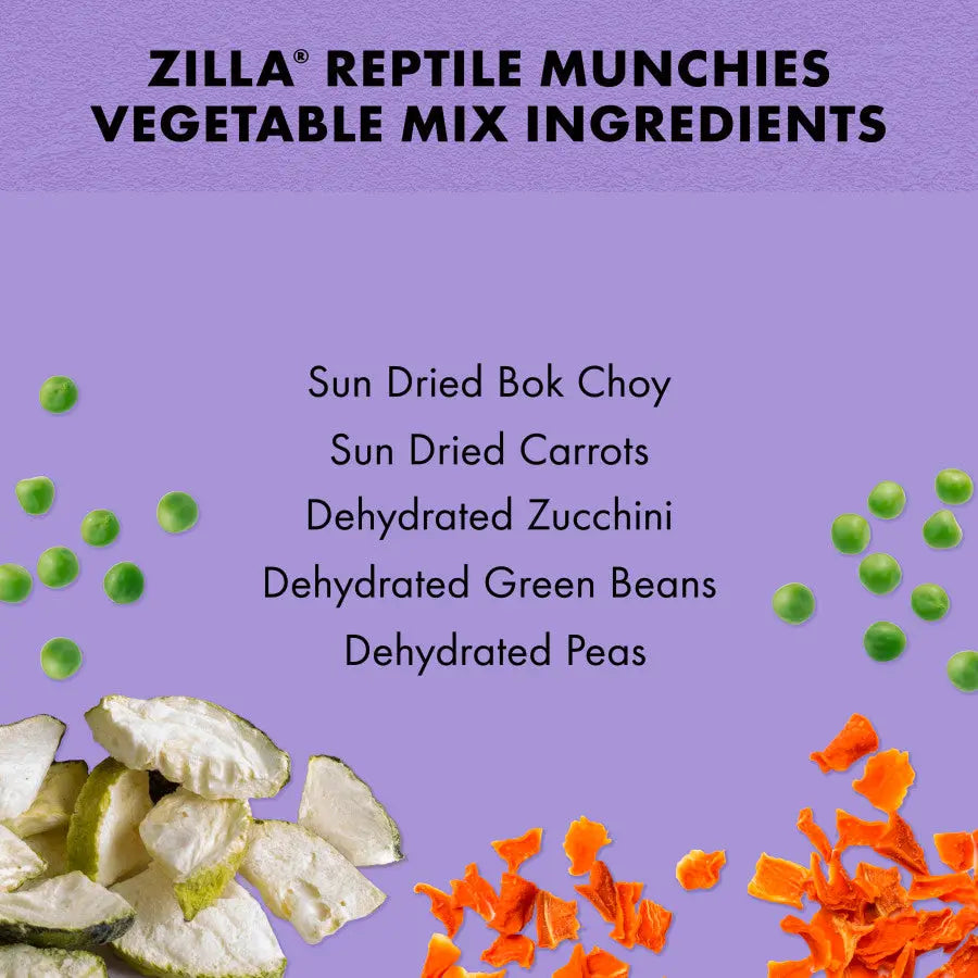 Zilla® Freeze Dried Munchies Vegetable Mix Reptile Food Zilla®