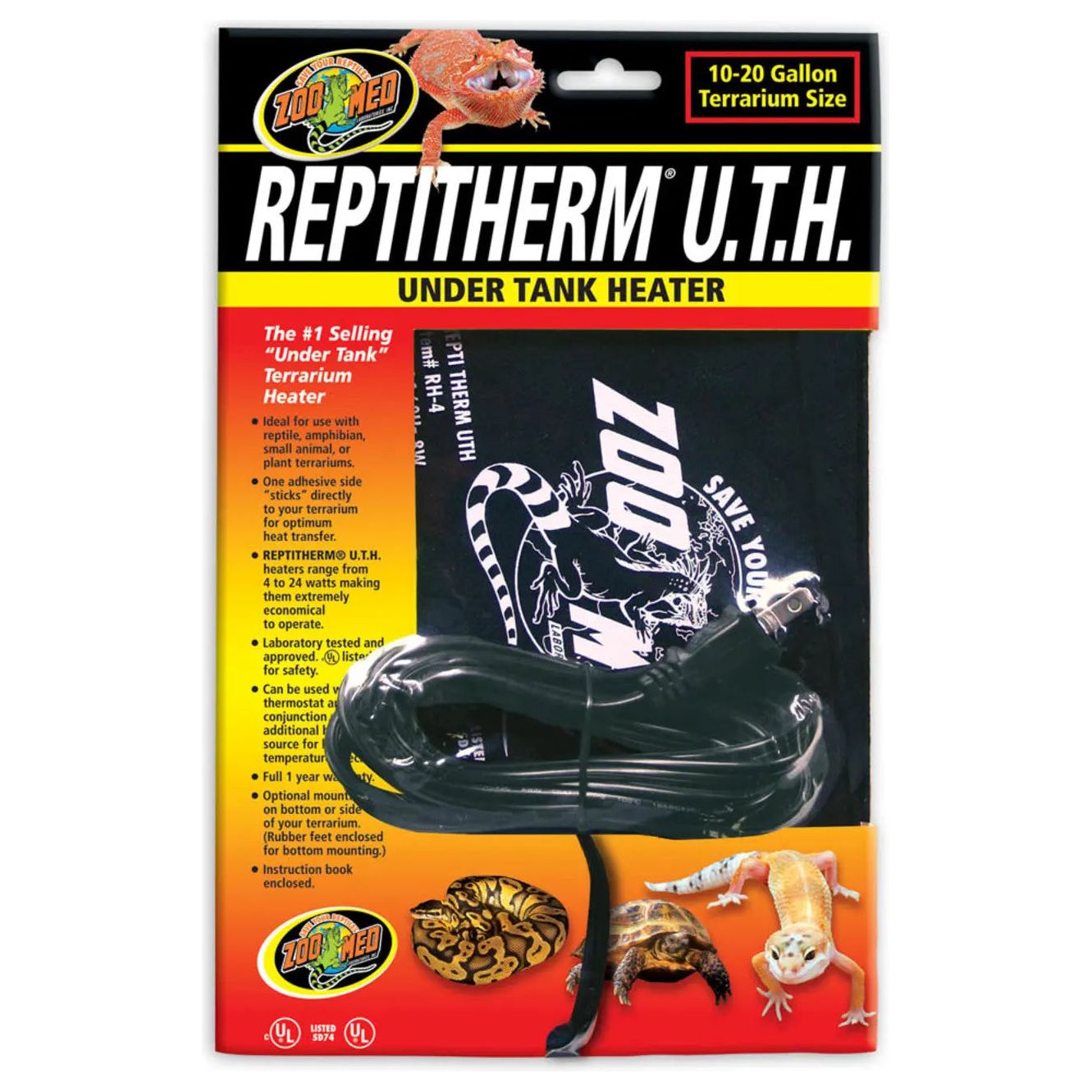 Zoo Med ReptiTherm Under Tank Heater (U.T.H) Zoo Med Laboratories