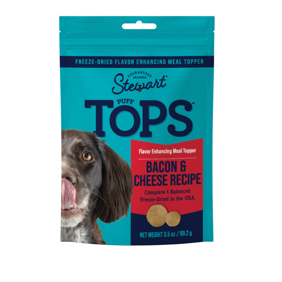 Stewart Puff Tops Bacon & Cheese Recipe  Freeze-Dried Dog Food Topper - Talis Us