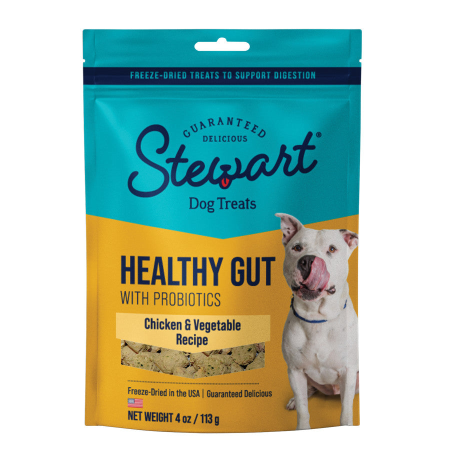 Stewart Healthy Gut Chicken & Vegetables Recipe Grain-Free Freeze-Dried Dog Treats - Talis Us