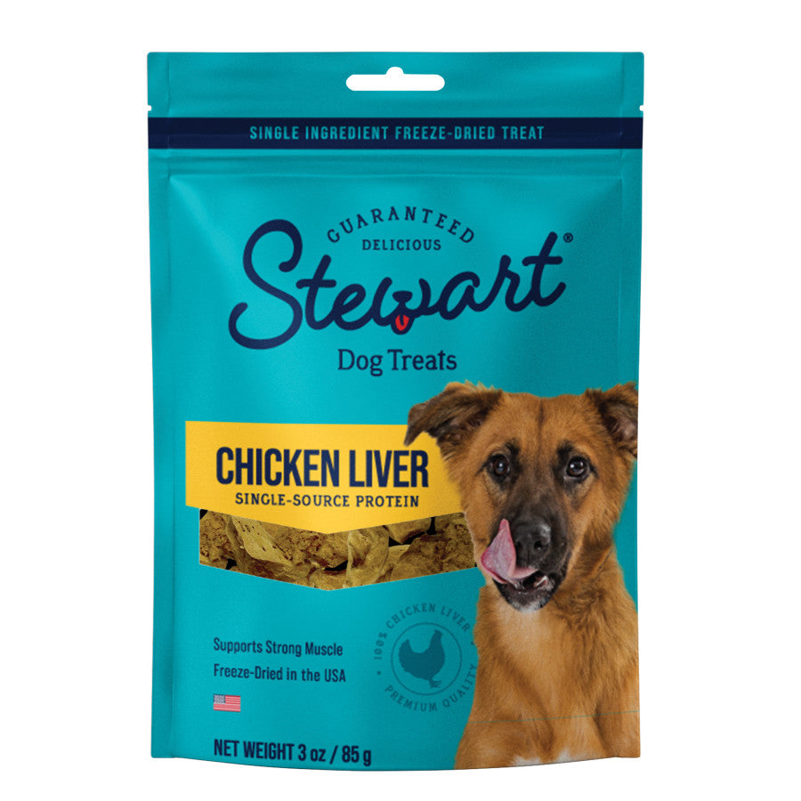 Stewart Single Ingredient Chicken Liver Freeze-Dried Dog Treats - Talis Us