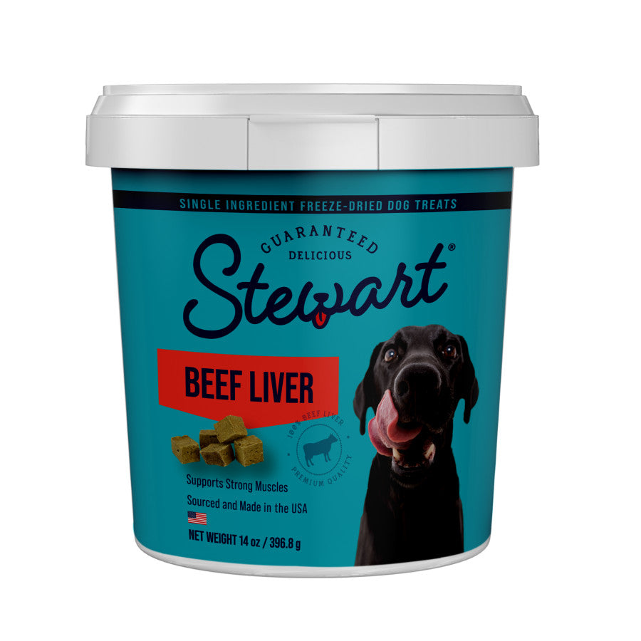 Stewart Single Ingredient Beef Liver Freeze-Dried Dog Treats - Talis Us