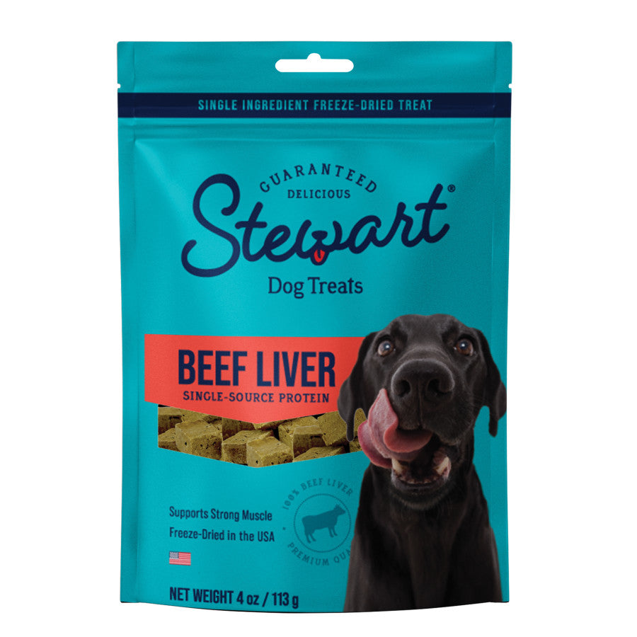 Stewart Single Ingredient Beef Liver Freeze-Dried Dog Treats - Talis Us