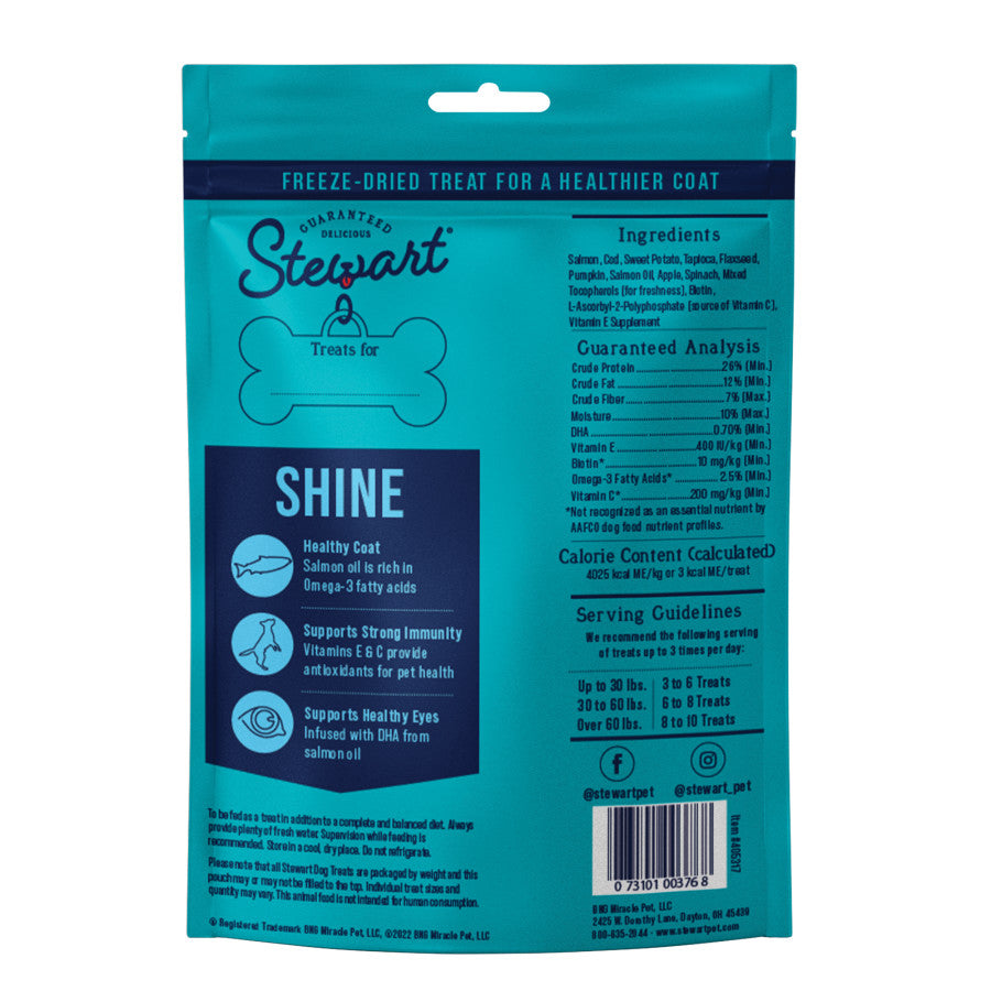 Stewart Shine w/Omega3 Freeze Dried Dog Treats for Healthy Coat - Talis Us