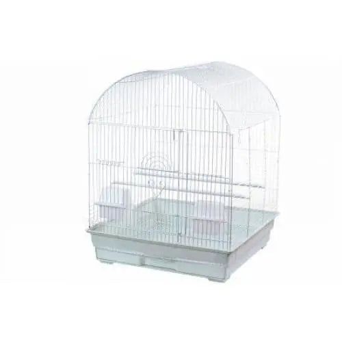 AE Cage Company Dome Top Bird Cage 18"x18"x22" White AE Cage Company