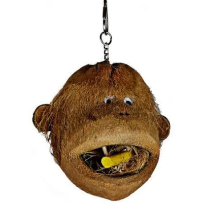 AE Cage Company Happy Beaks Coco Monkey Head for Birds A&E Cage Company