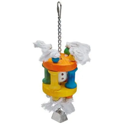 AE Cage Company Happy Beaks Wiffle Ball in Solitude Assorted Bird Toy A&E Cage Company