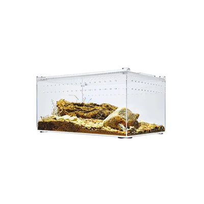 Acrylic Enclosure Large Flat Reptile Breeding Box Terrarium Cage for Insect Tarantulas Amphibians HerpCult