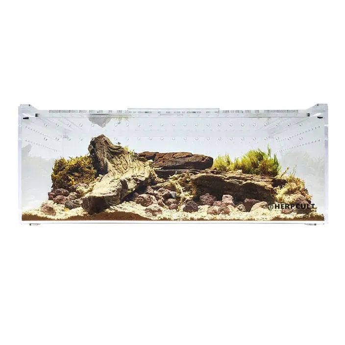 Acrylic Enclosure XLarge Clear Top Transparent Reptile Breeding Box Terrarium Cage Tank for Geckos, HerpCult