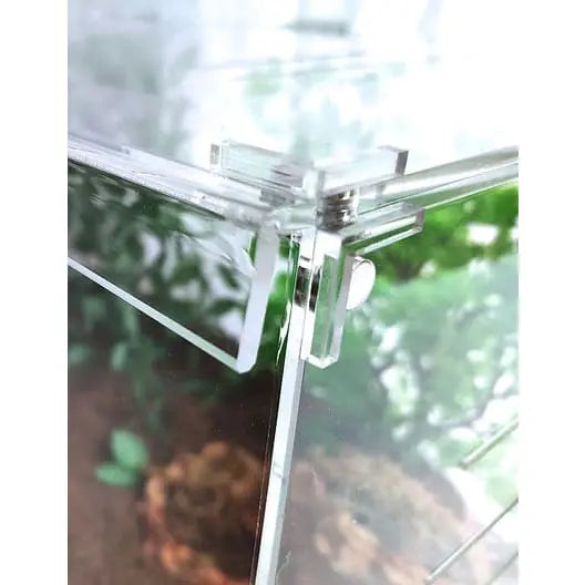 Acrylic Front-Opening Enclosure Transparent Reptile Breeding Box Terrarium Cage Tank for Geckos, HerpCult