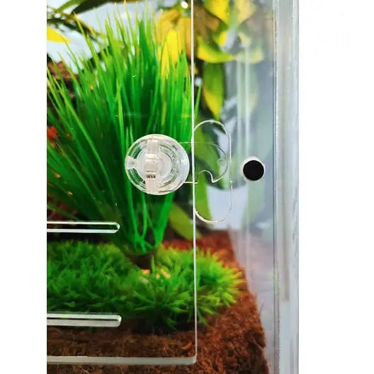 Acrylic Front-Opening Enclosure Transparent Reptile Breeding Box Terrarium Cage Tank for Geckos, HerpCult